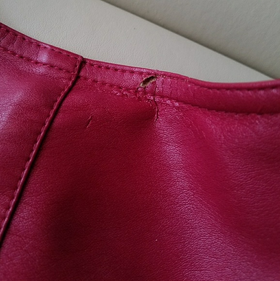 Faux Leather Red jacket XL - Picture 7 of 7